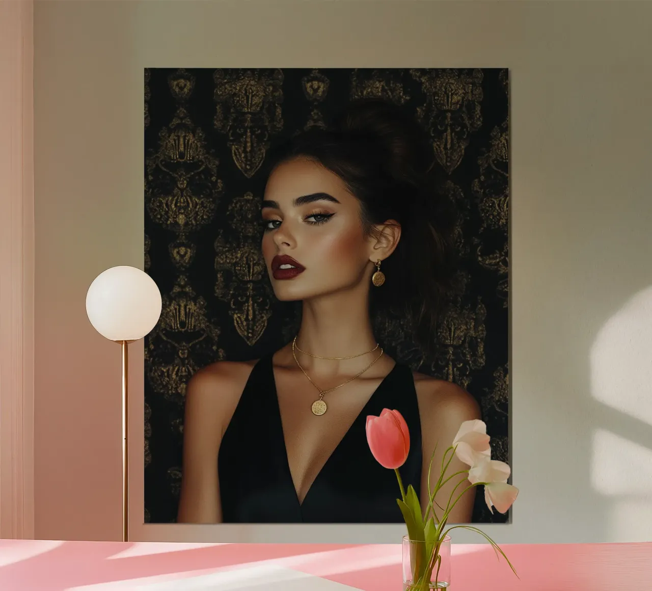 Bagliore glam poster con telaio in plastica da PhotoVibe Decor