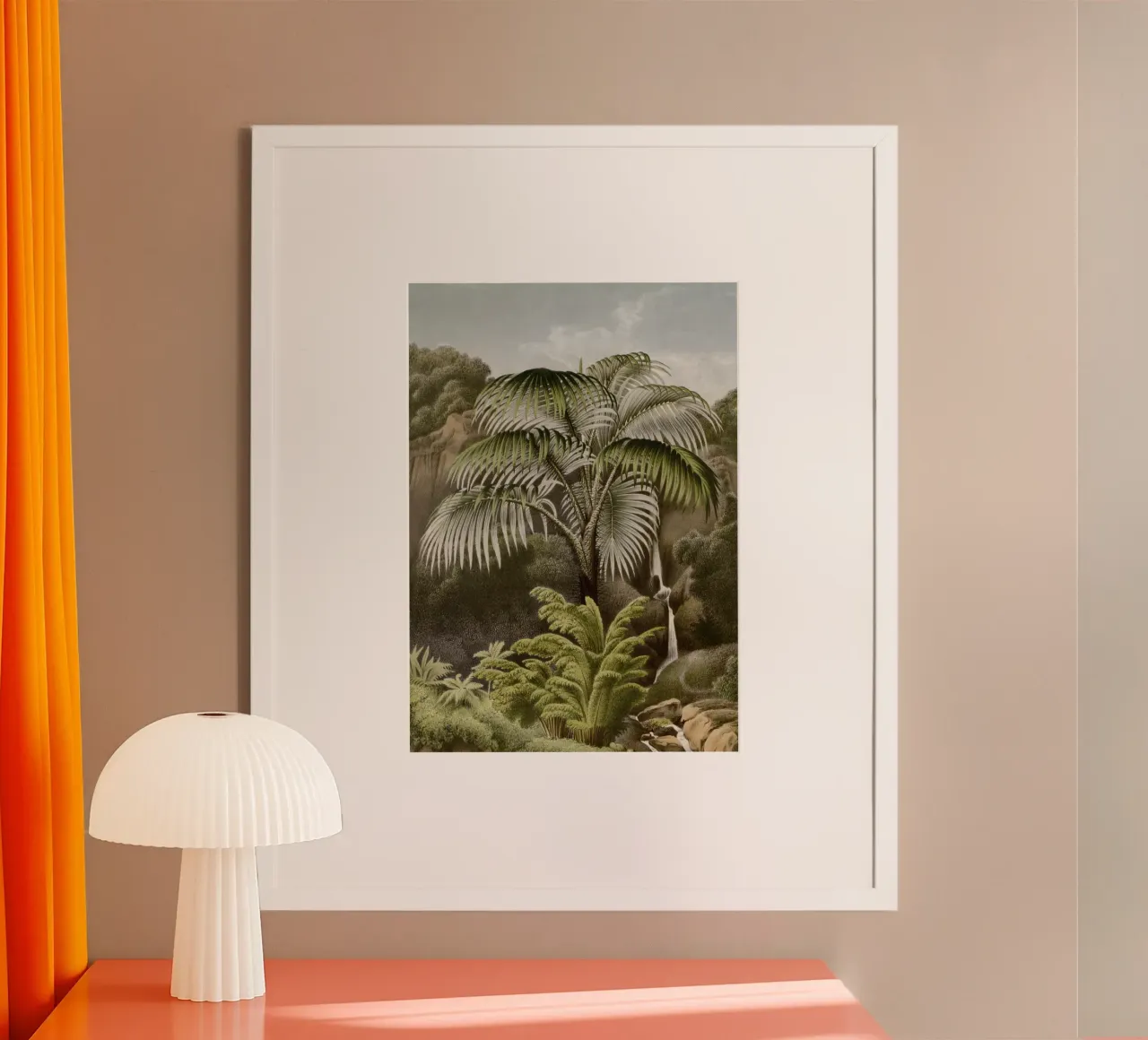 Vintage Houtte 2 Acanthophoenix Crinita poster con telaio in alluminio da Vintage Print Collection