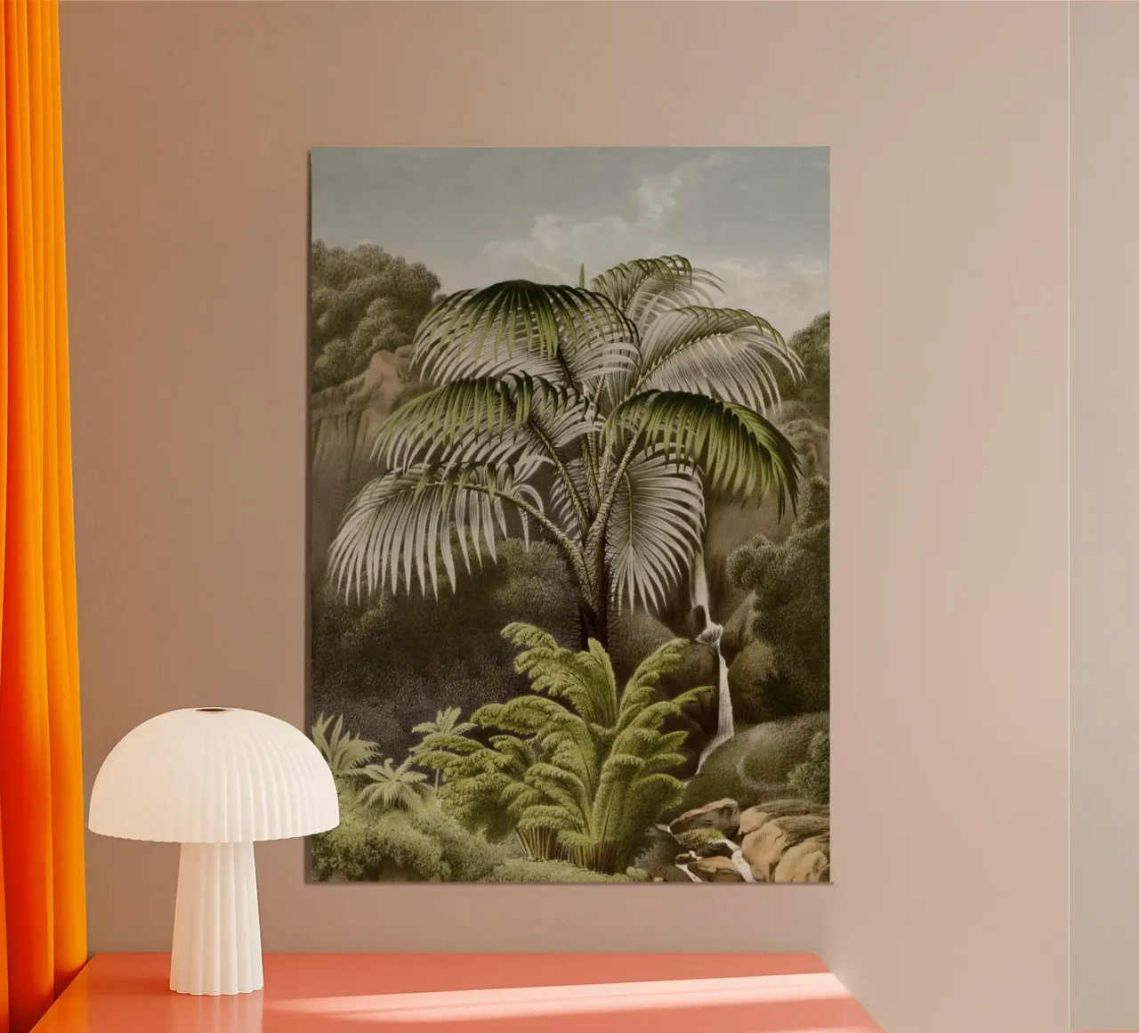 Vintage Houtte 2 Acanthophoenix Crinita poster con telaio in alluminio da Vintage Print Collection