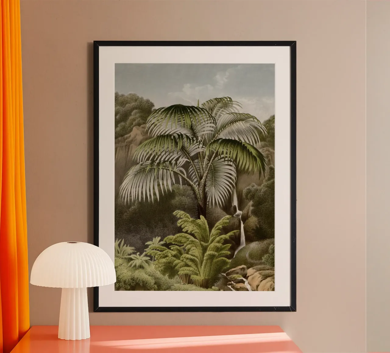 Vintage Houtte 2 Acanthophoenix Crinita poster con telaio in alluminio da Vintage Print Collection