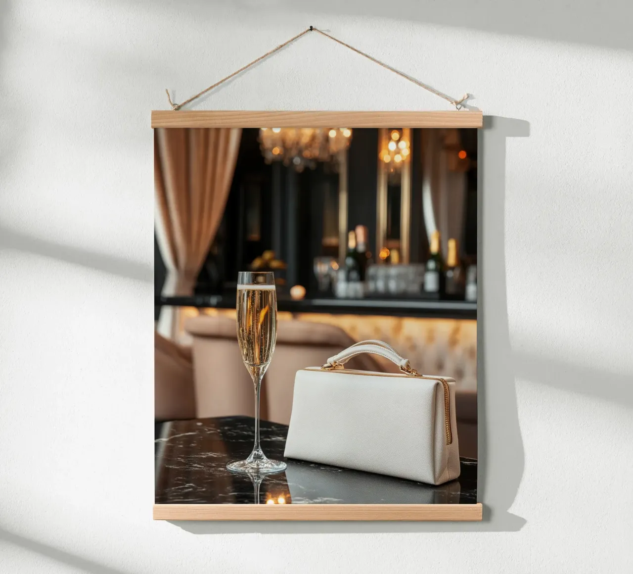 Bagliore glam poster con telaio in plastica da PhotoVibe Decor