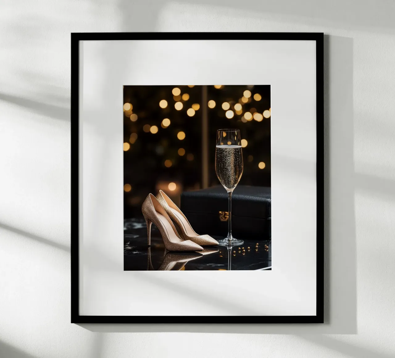 Bagliore glam poster con telaio in plastica da PhotoVibe Decor