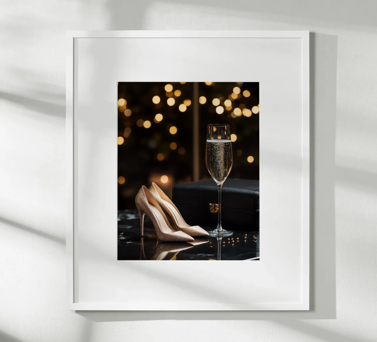 Bagliore glam poster con telaio in plastica da PhotoVibe Decor
