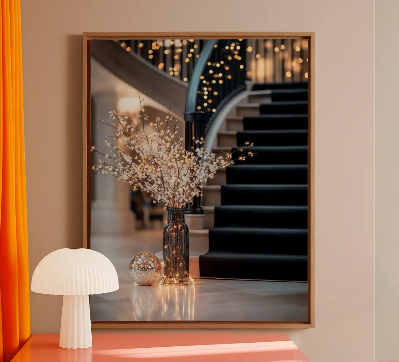 Glam Glow canvas met Baklijst van PhotoVibe Decor