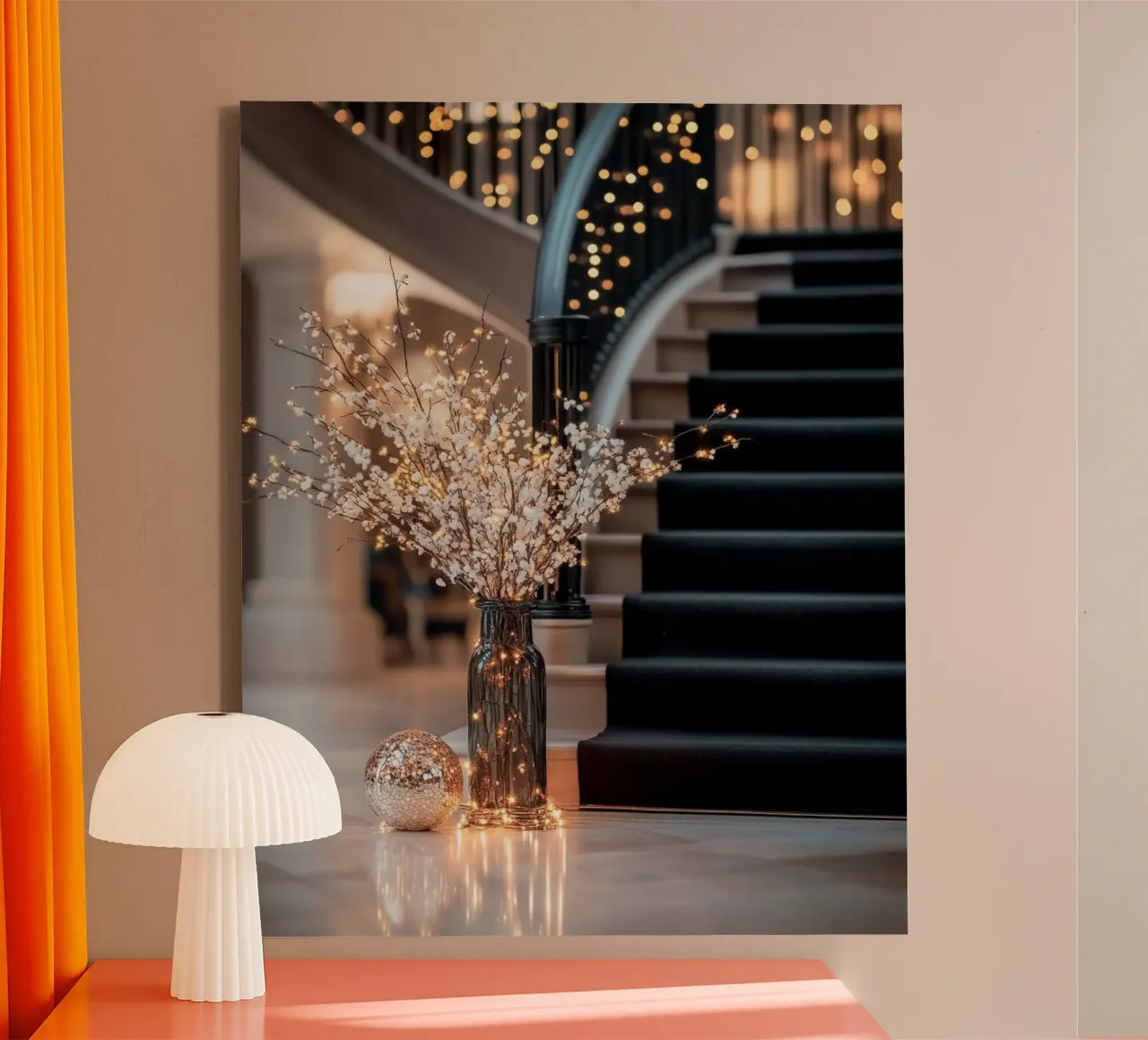 Glam Glow canvas met Baklijst van PhotoVibe Decor