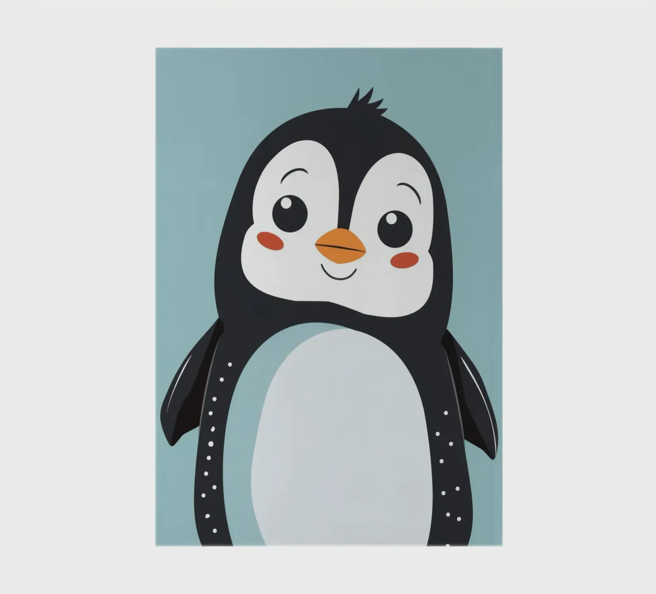 Pinguino giocherellone con le guance rosate diario da DesignDoodle