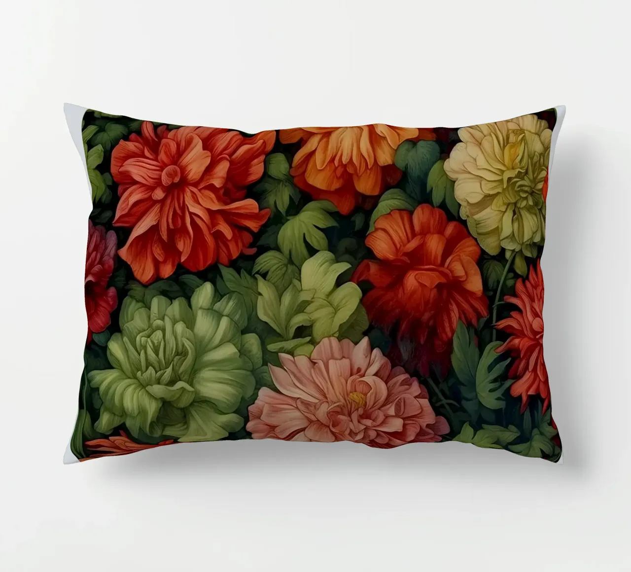 Abundant Floral Bloom Colourful Botanical decorative cushion by Turner Kyle