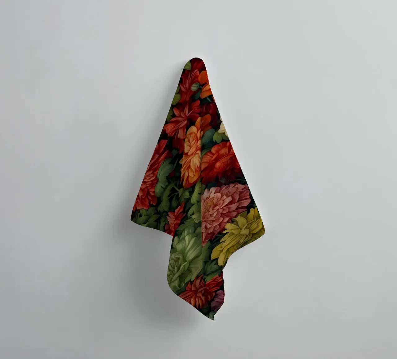 Üppige Blumenblüte Buntes Botanisches Handtuch von Turner Kyle