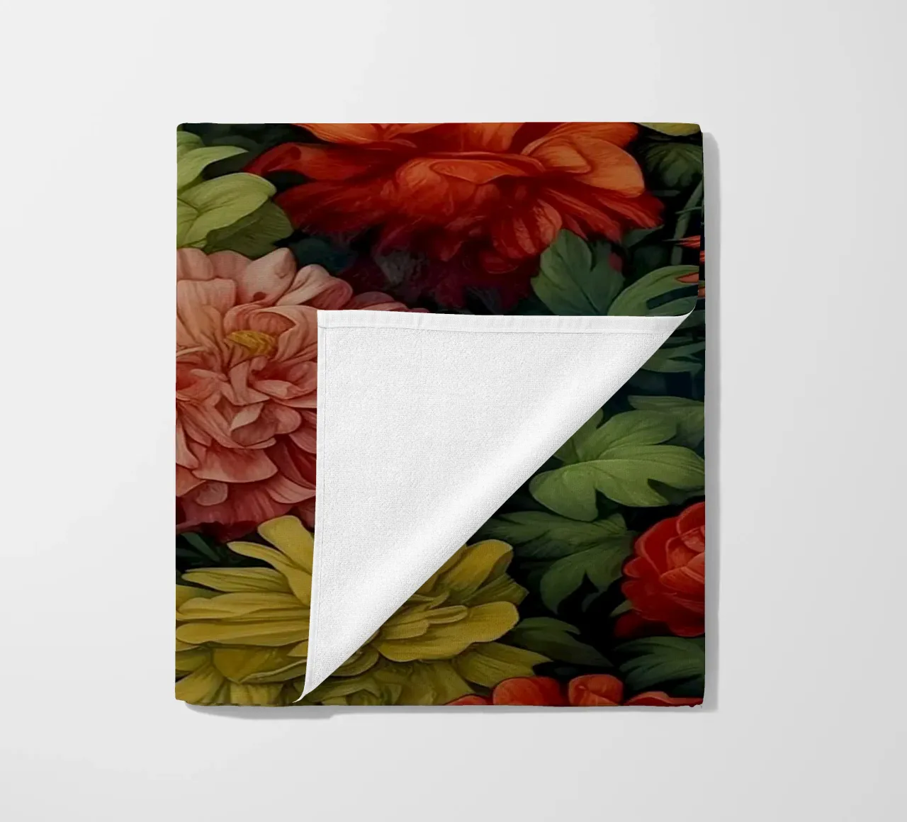 Abundant Floral Bloom Colourful Botanical beach towel by Turner Kyle