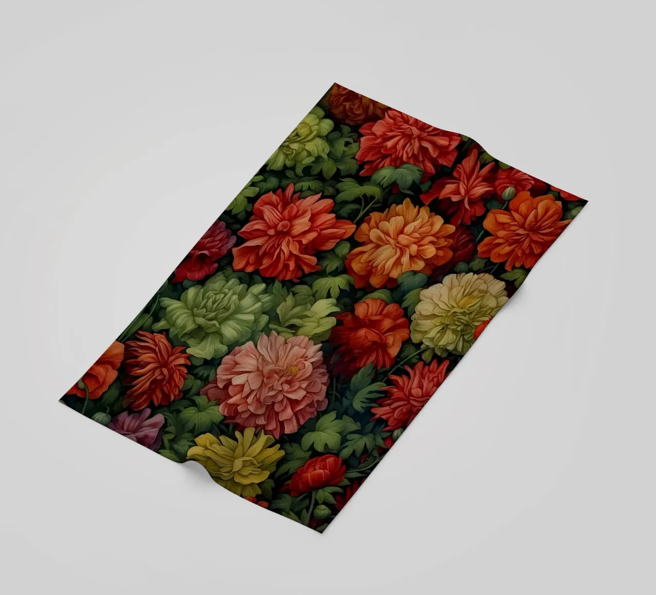 Abundant Floral Bloom Colourful Botanical beach towel by Turner Kyle