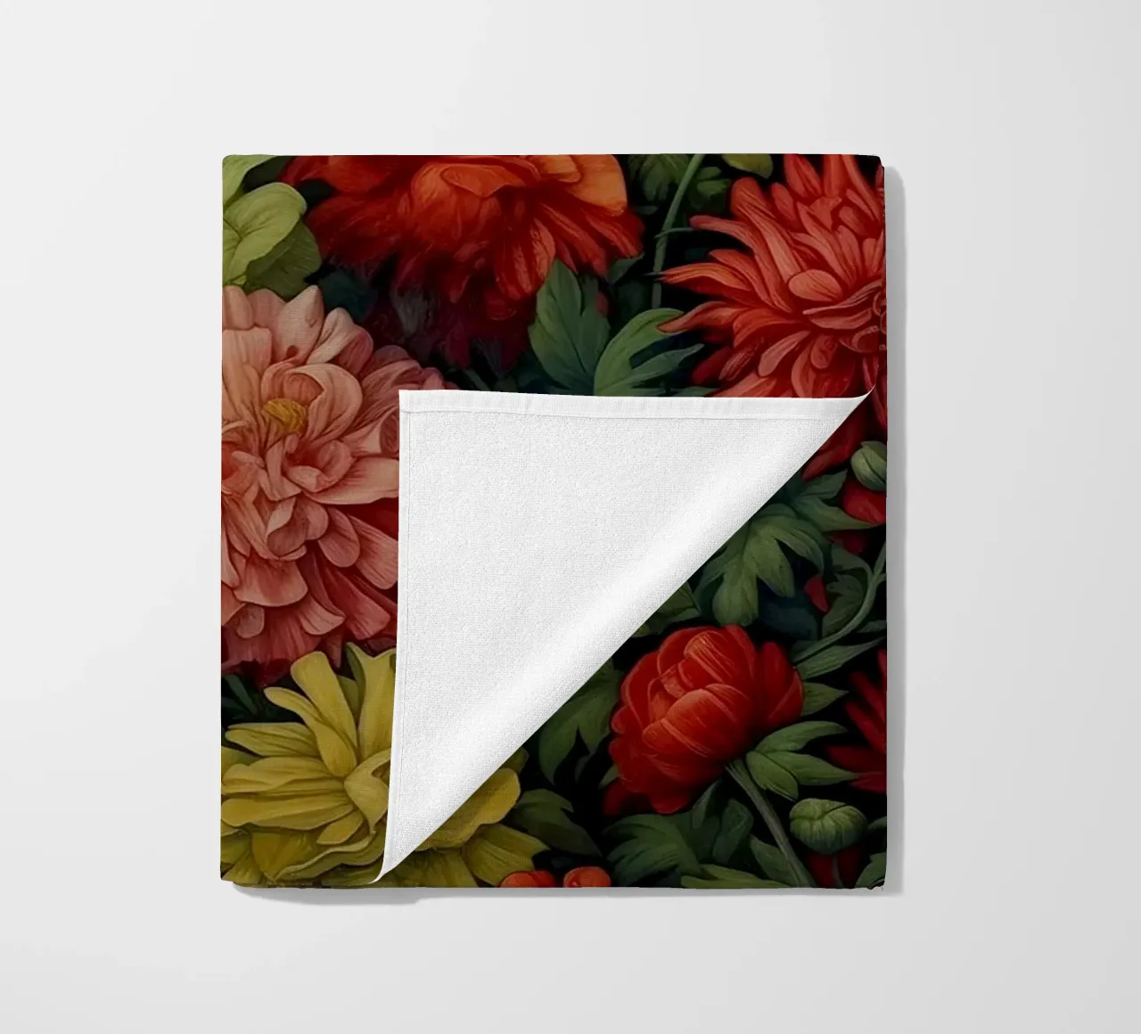 Abundant Floral Bloom Colourful Botanical beach towel by Turner Kyle