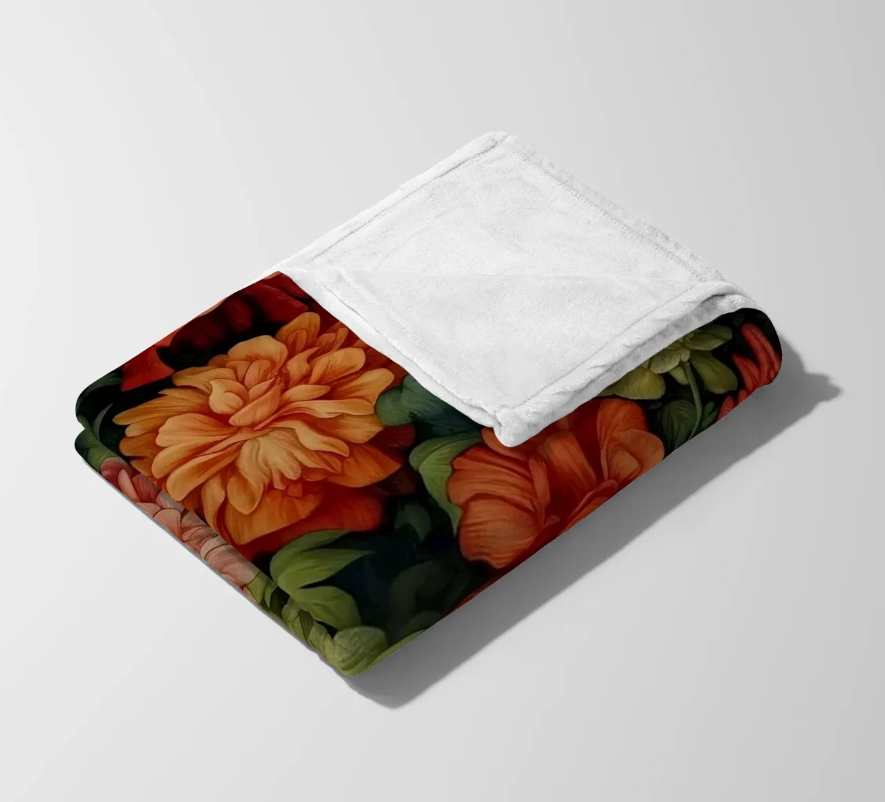 Abundant Floral Bloom Colourful Botanical fleece blanket by Turner Kyle