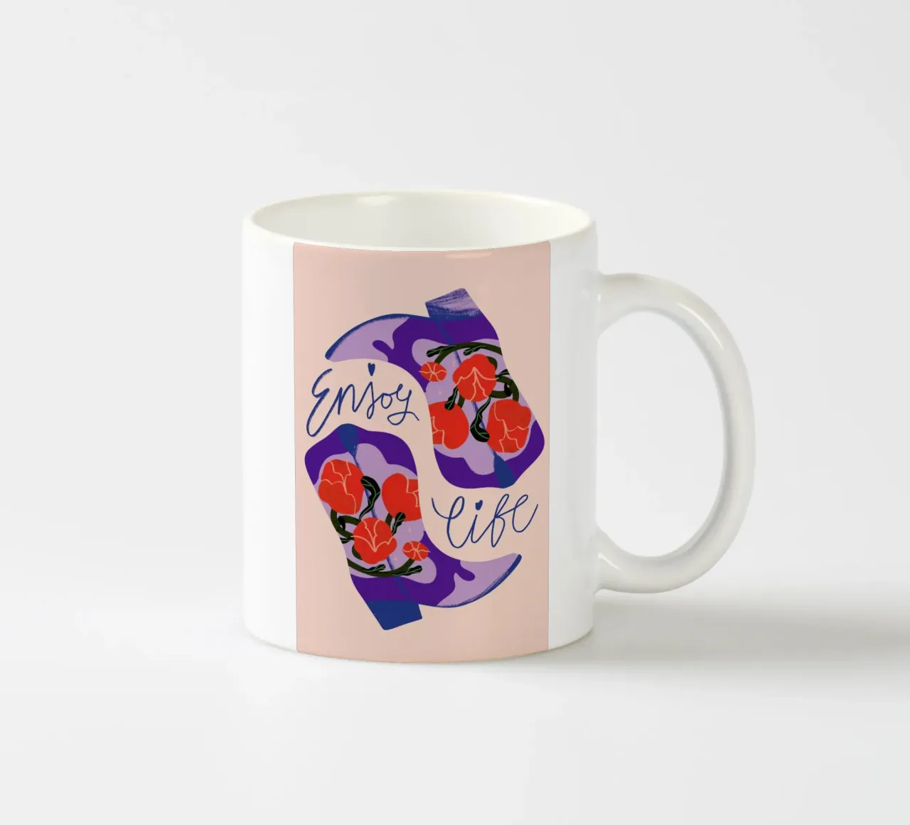 Enjoy Life and Cowboy Boots tazza in ceramica da Pure