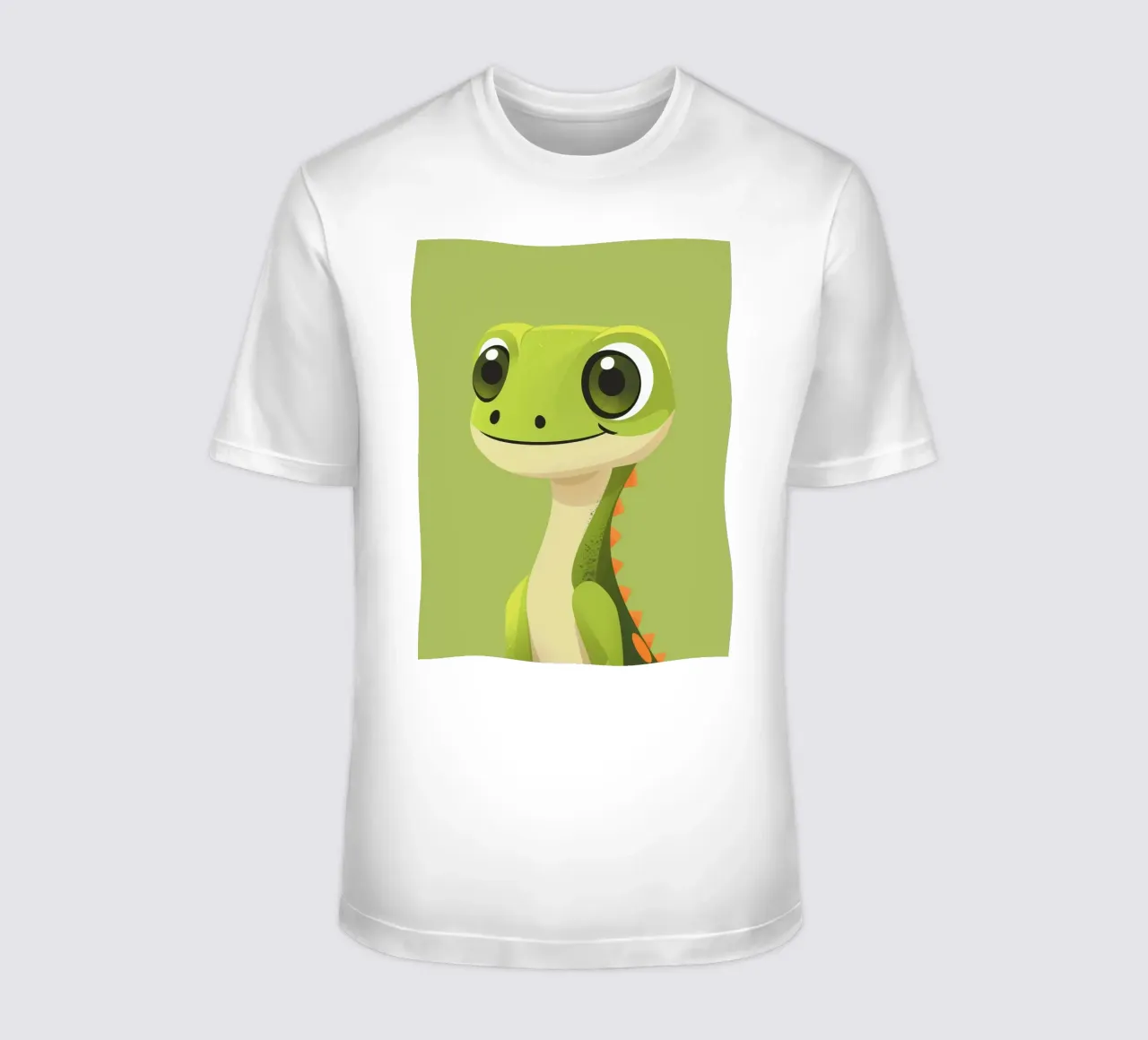 Geco amichevole con occhi grandi e colori brillanti t-shirt da DesignDoodle