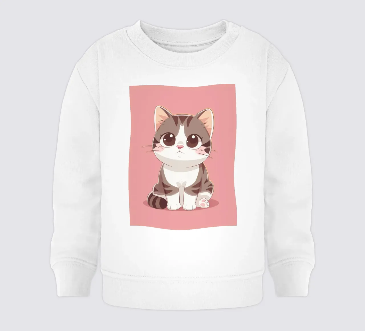 Affascinante gatto American Curl con orecchie arricciate felpa neonato da DesignDoodle