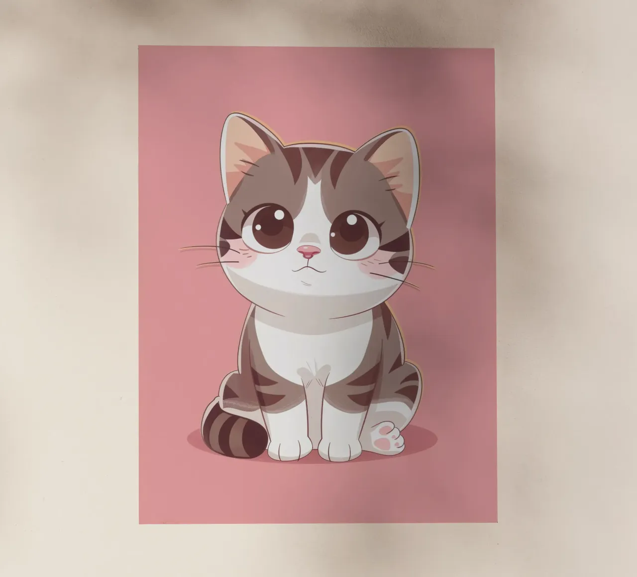 Affascinante gatto American Curl con orecchie arricciate pellicola backlit da DesignDoodle