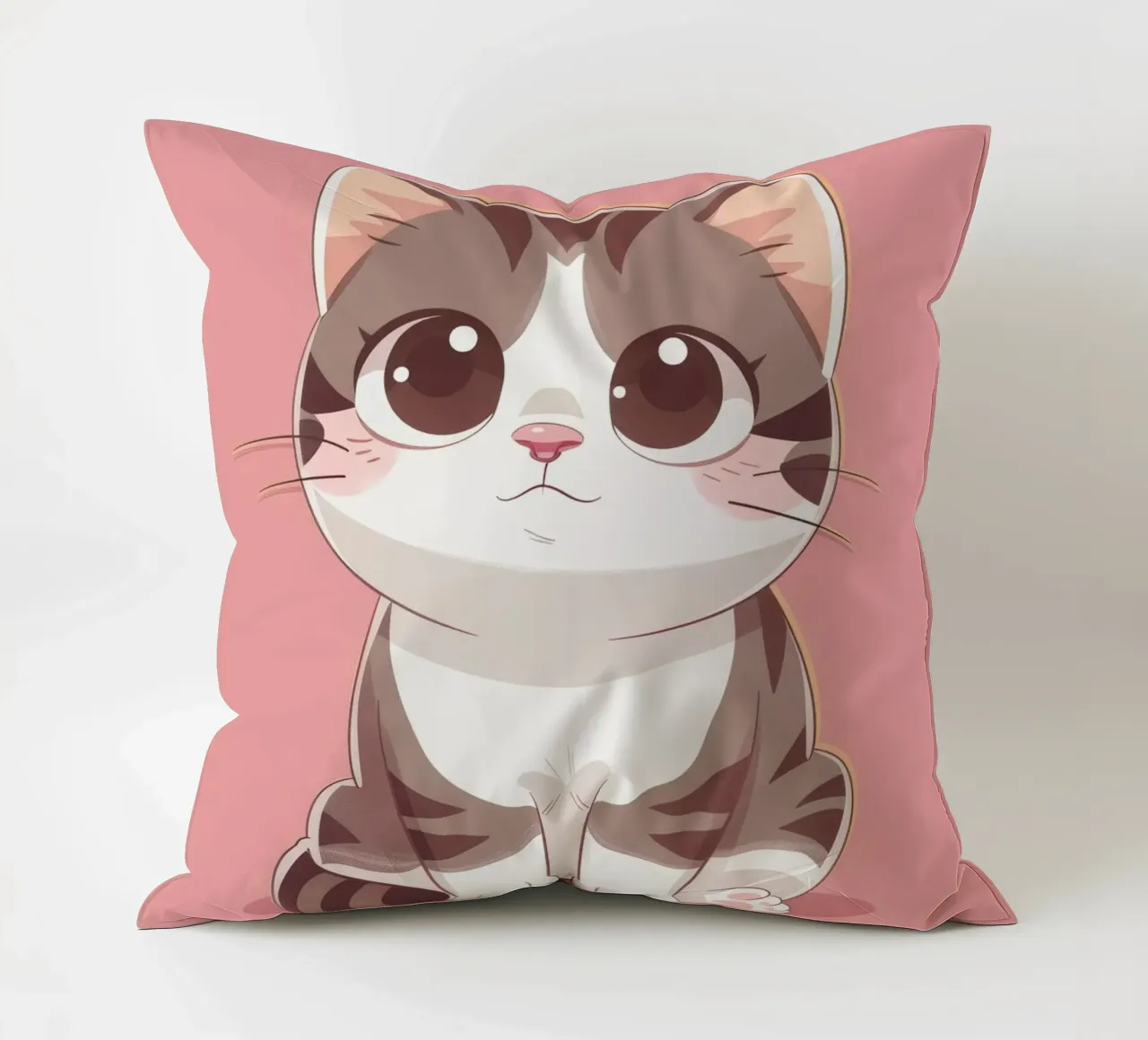 Affascinante gatto American Curl con orecchie arricciate cuscino da DesignDoodle