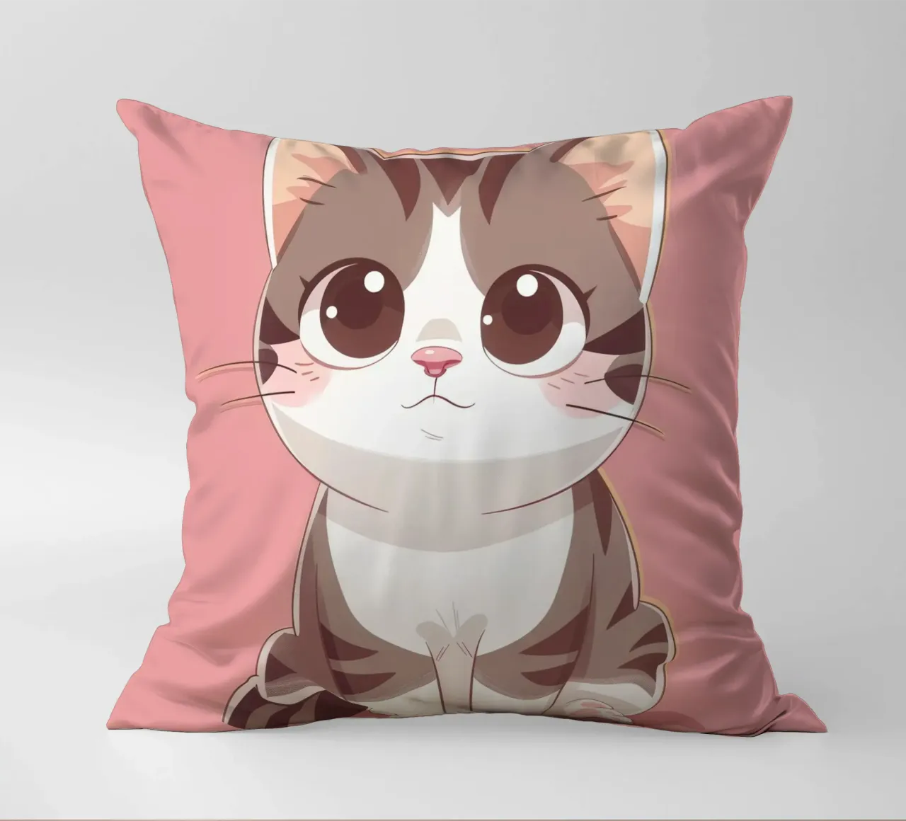 Affascinante gatto American Curl con orecchie arricciate cuscino da DesignDoodle