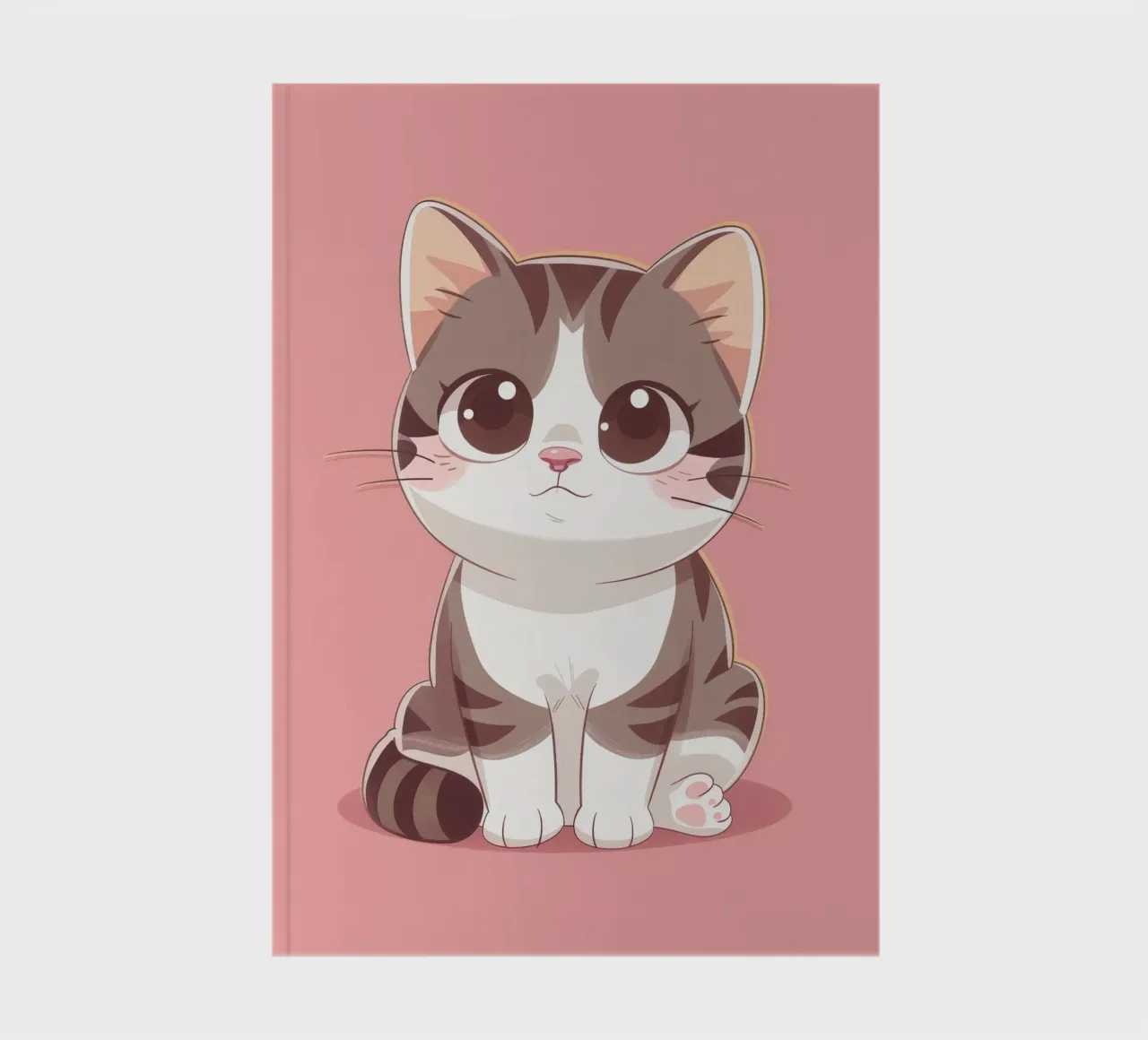 Charming American Curl Cat with Curled Ears notebook by DesignDoodle