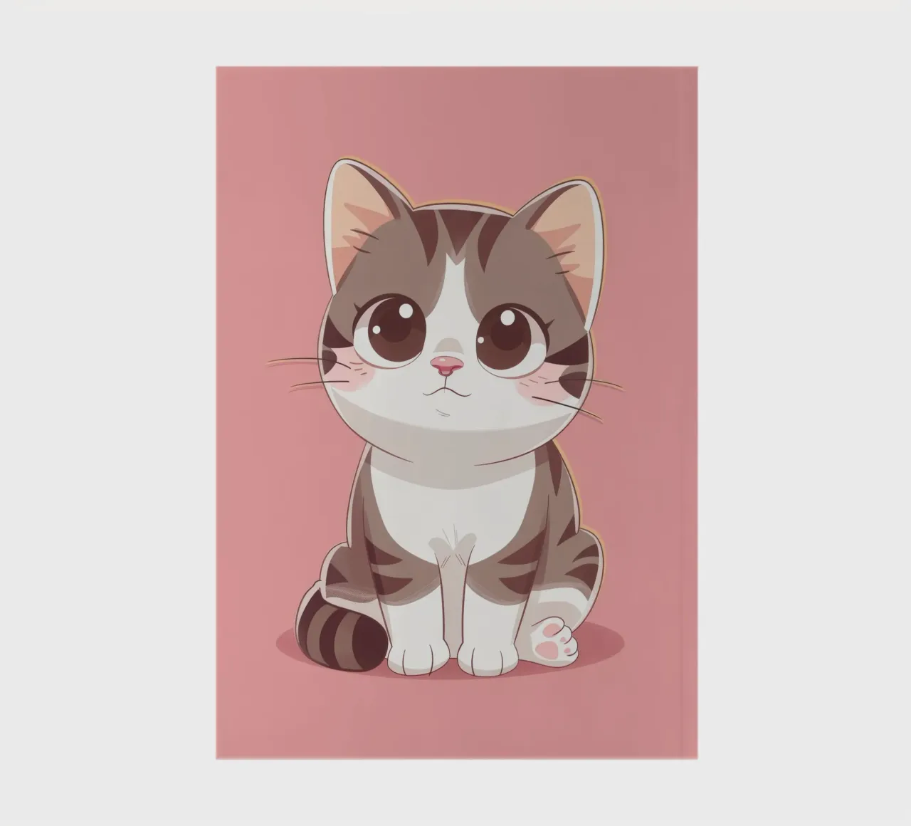 Charming American Curl Cat with Curled Ears notebook by DesignDoodle