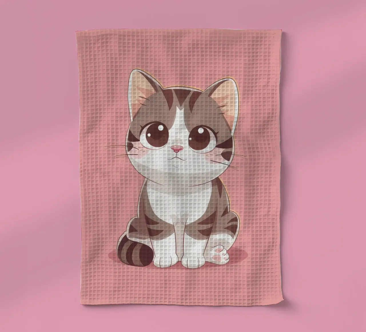 Affascinante gatto American Curl con orecchie arricciate canovaccio da cucina da DesignDoodle