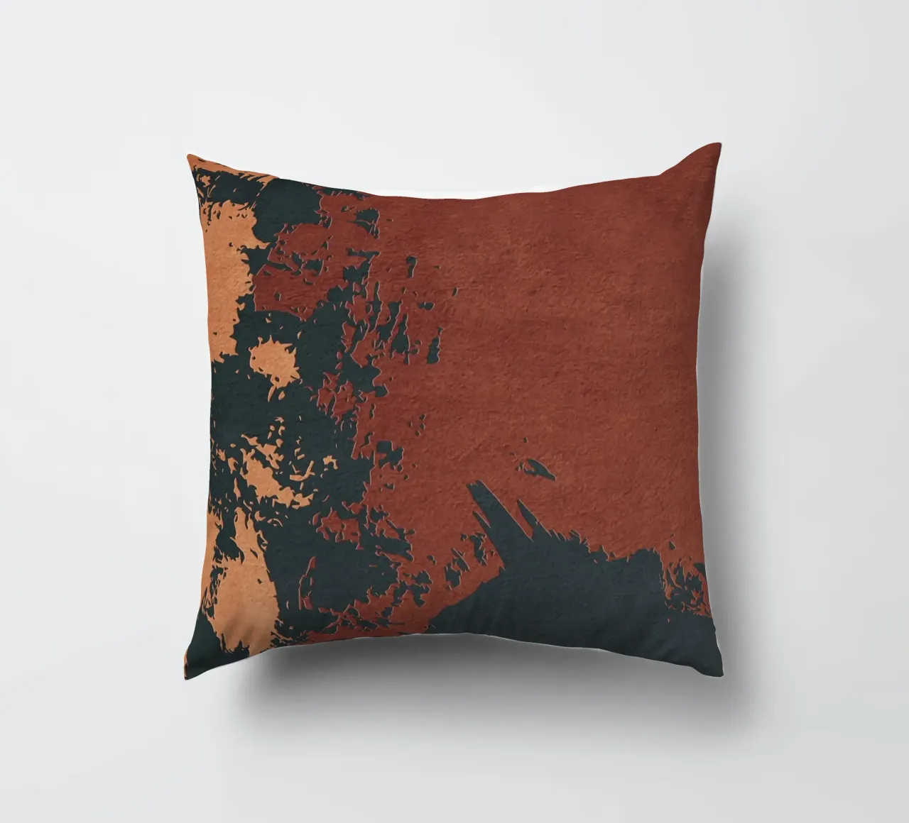 red abstract texture cuscino da vintageshop