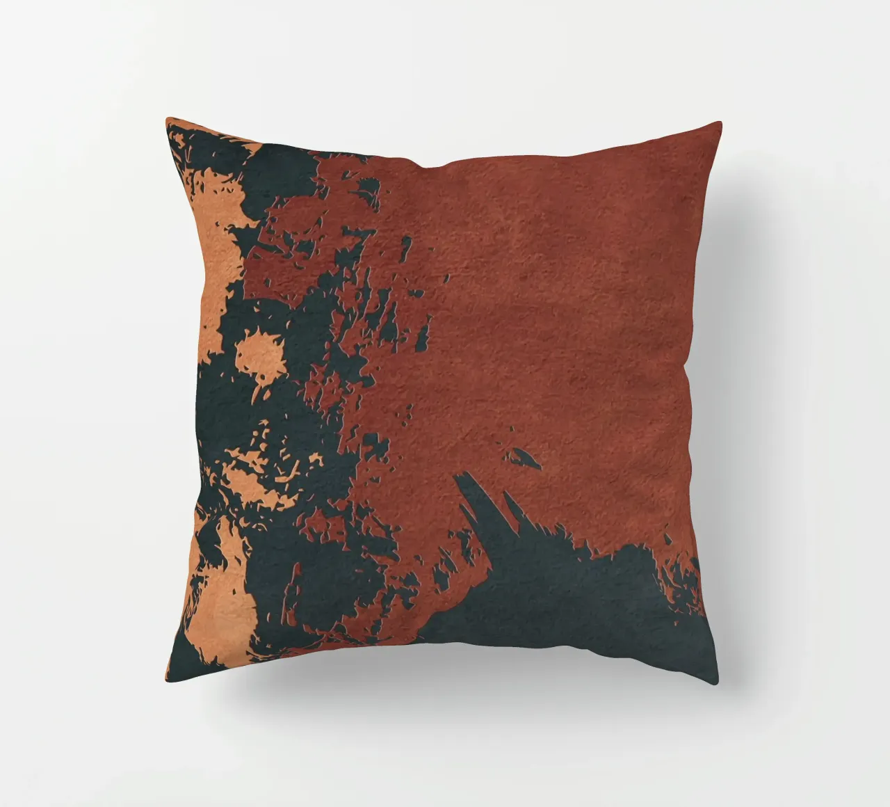 red abstract texture cuscino da vintageshop