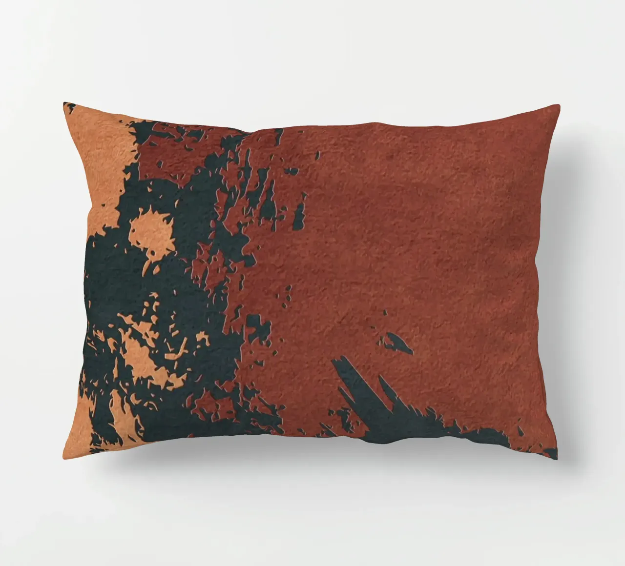red abstract texture cuscino da vintageshop