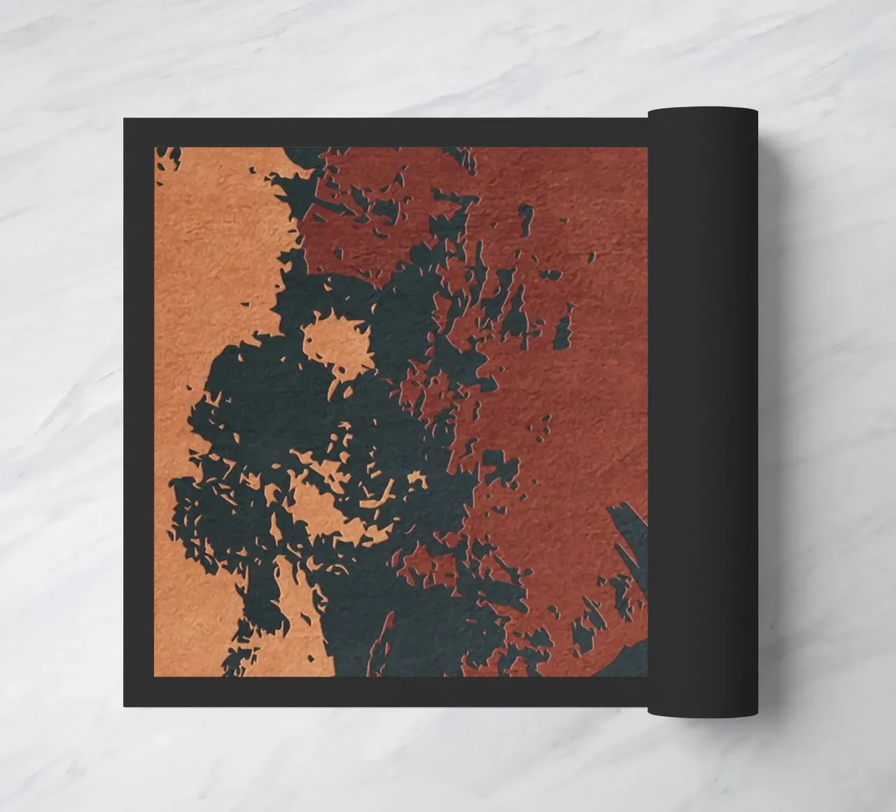 red abstract texture zerbino da vintageshop