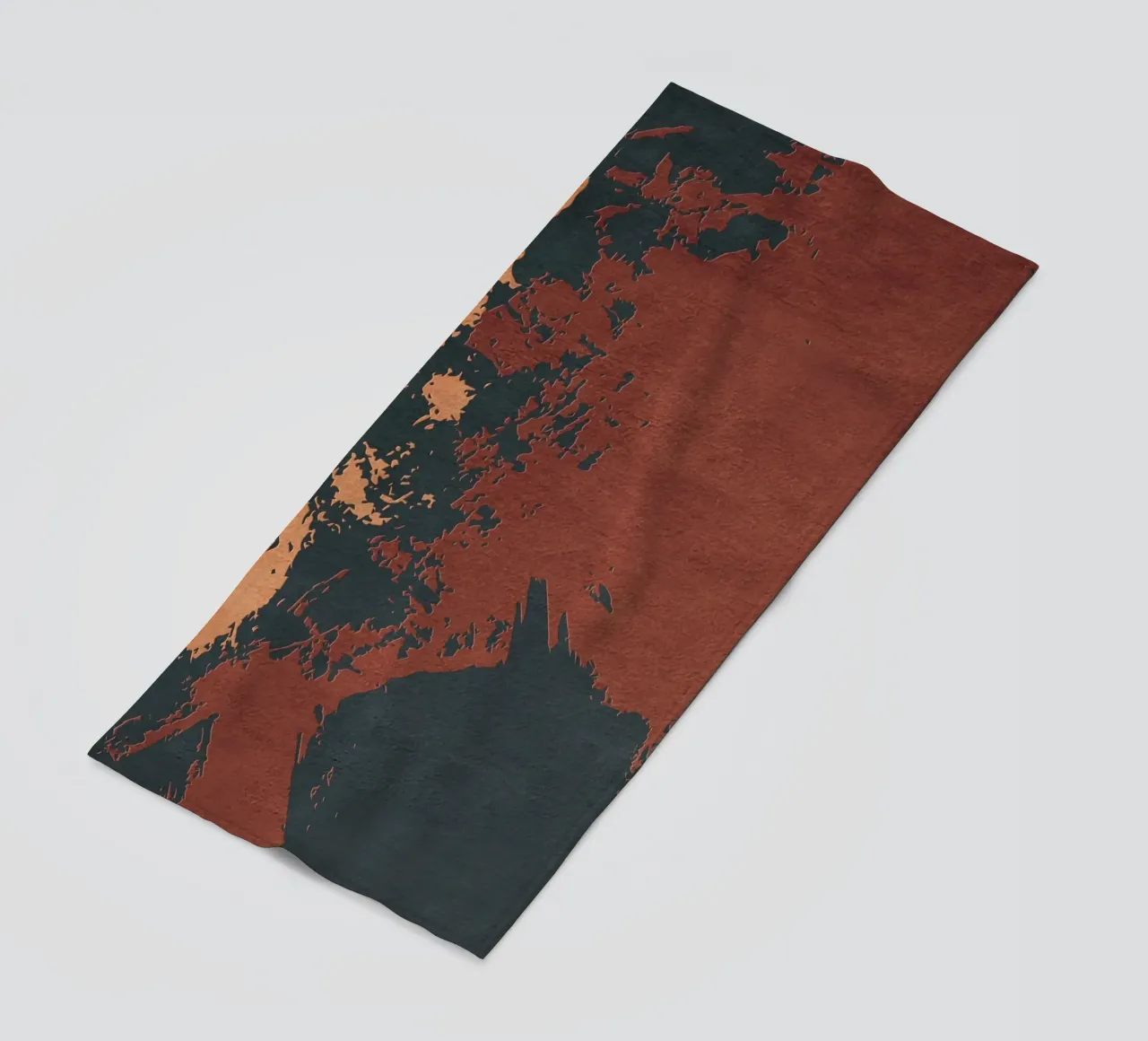 red abstract texture telo mare da vintageshop