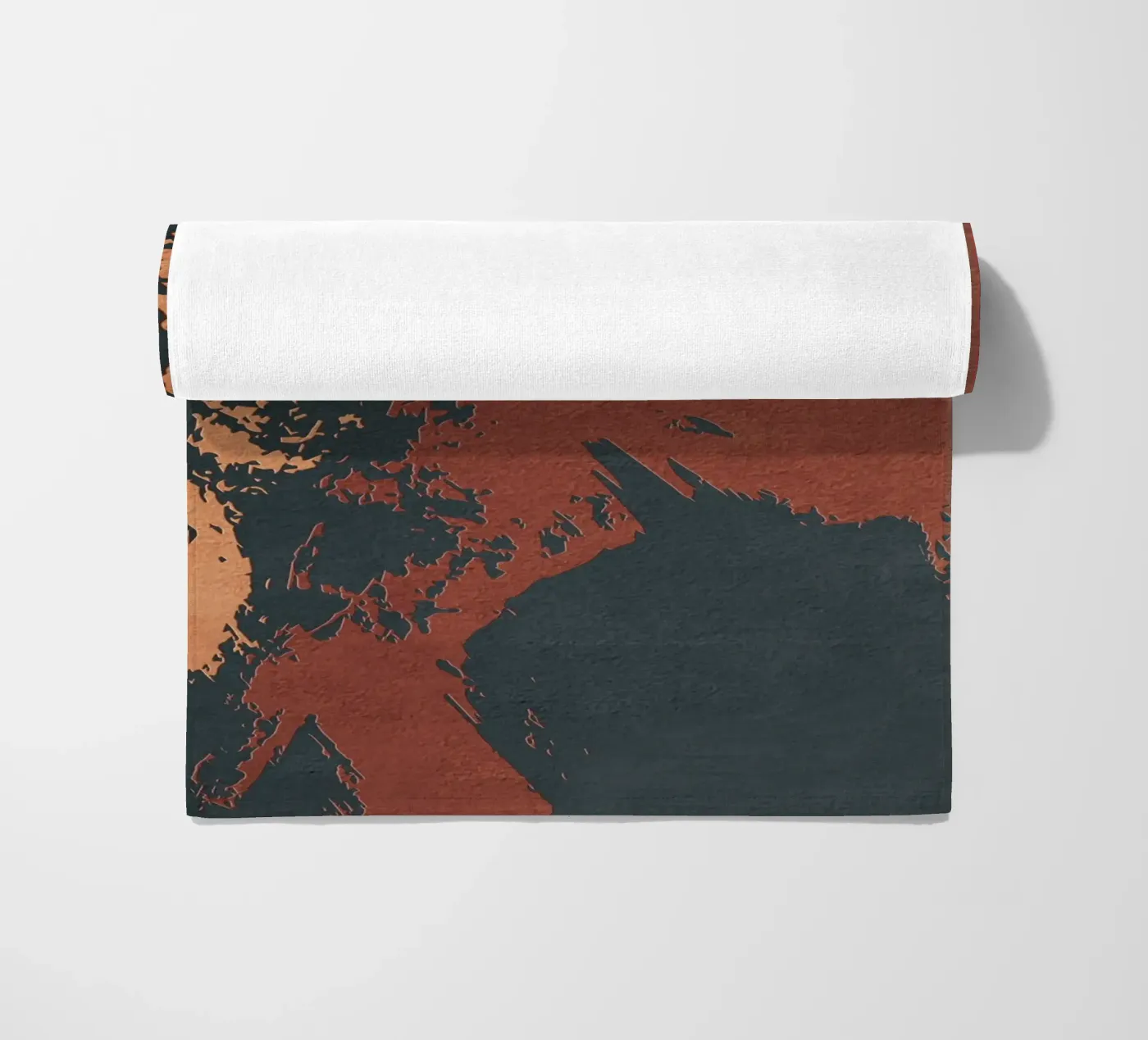 red abstract texture telo mare da vintageshop