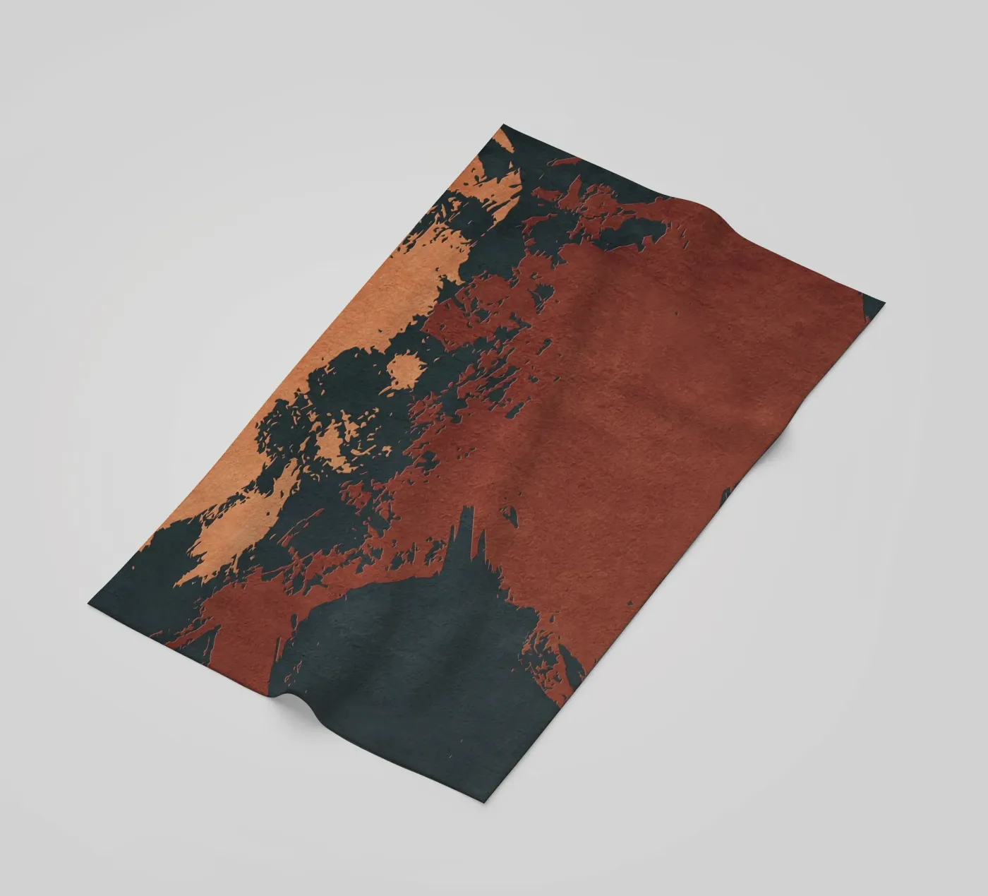 red abstract texture telo mare da vintageshop