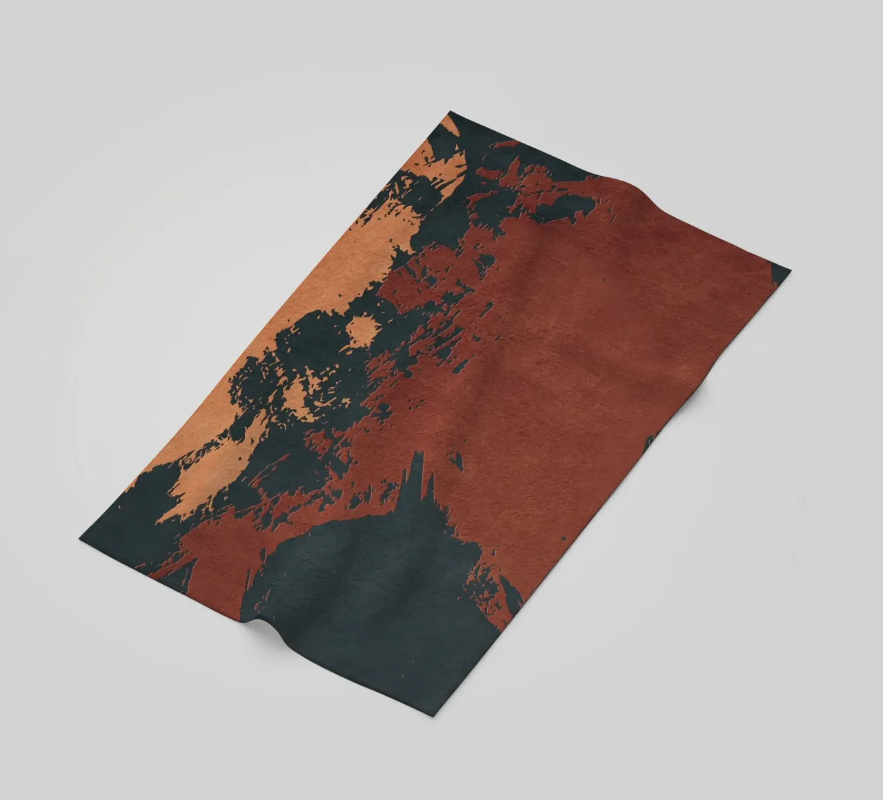 red abstract texture telo mare da vintageshop