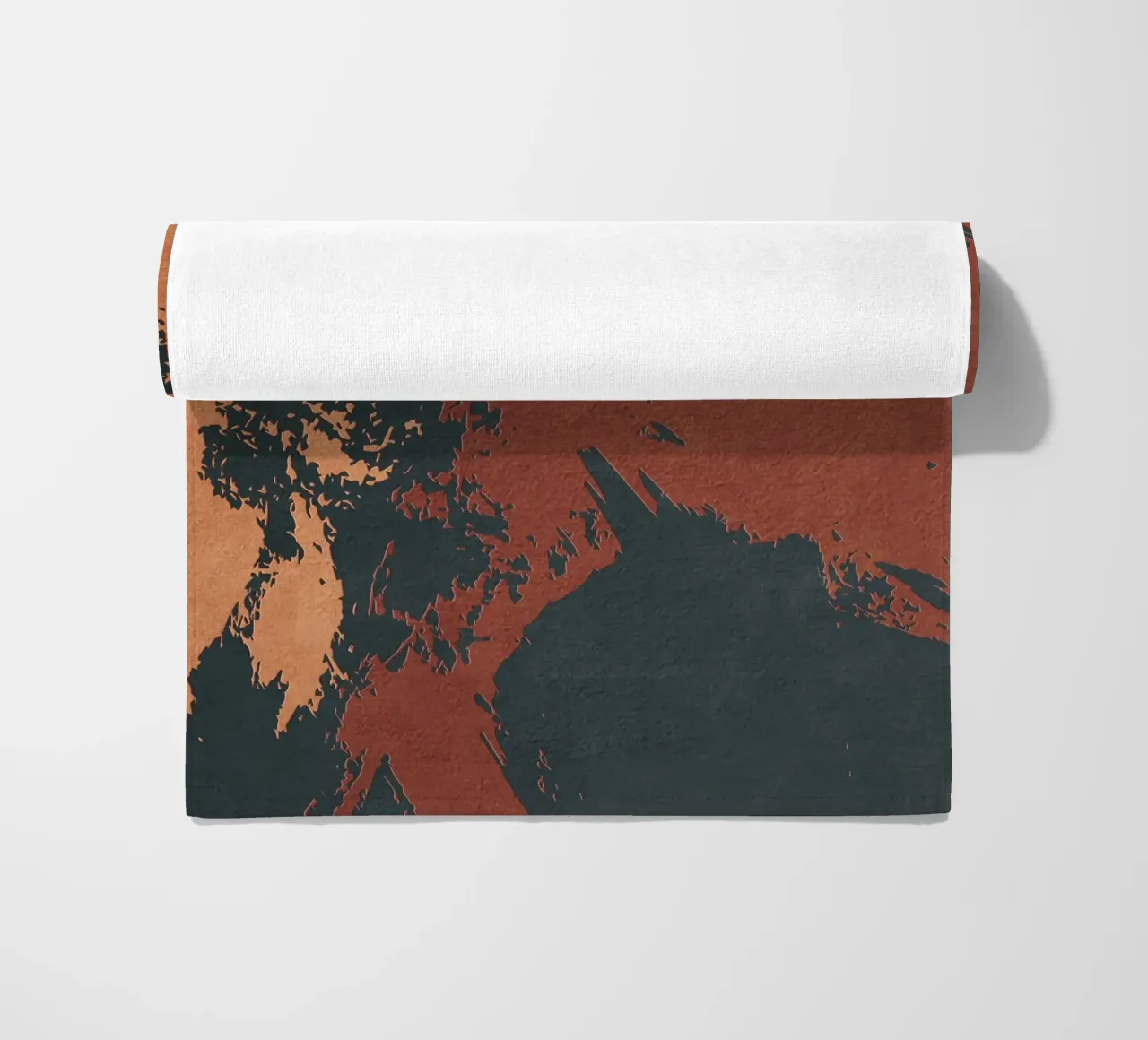 red abstract texture telo mare da vintageshop