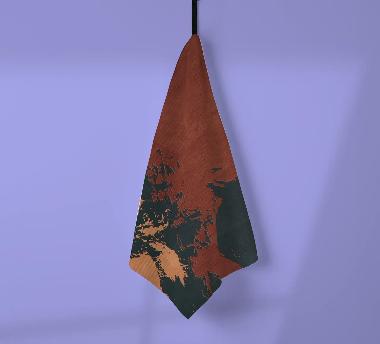 red abstract texture canovaccio da cucina da vintageshop