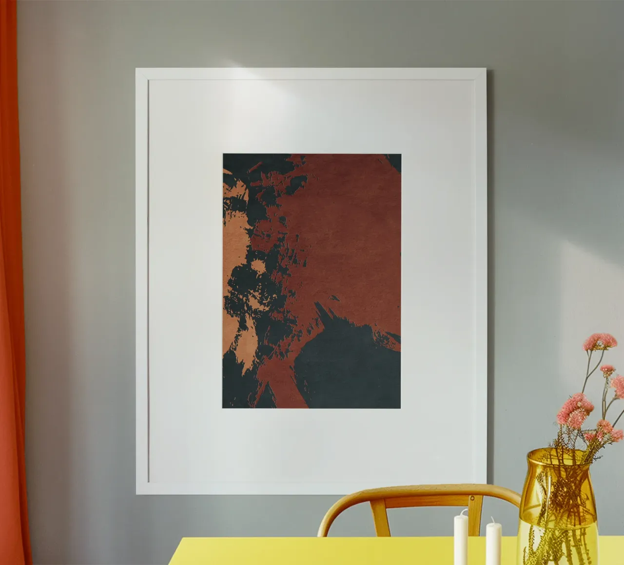 red abstract texture carta hahnemühle da vintageshop