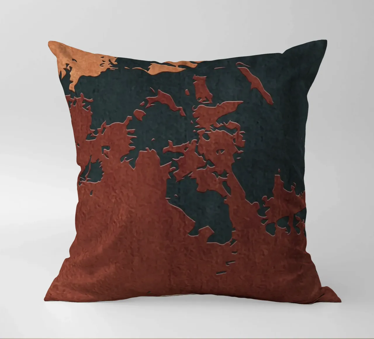 red and black abstract texture cuscino da vintageshop