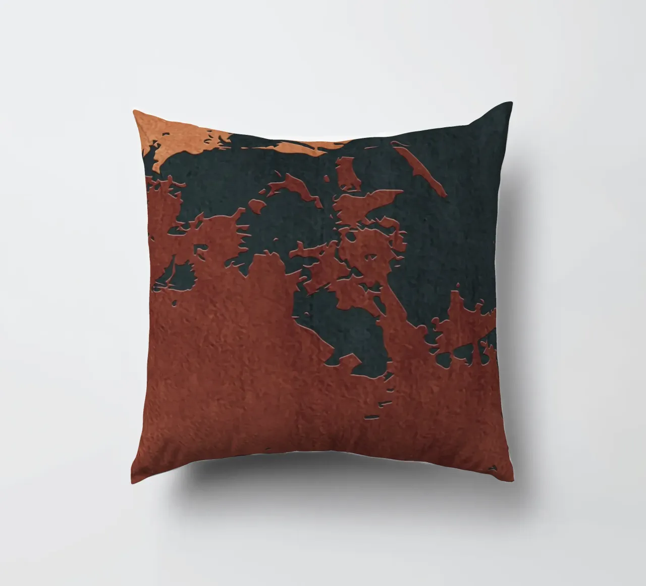 red and black abstract texture cuscino da vintageshop