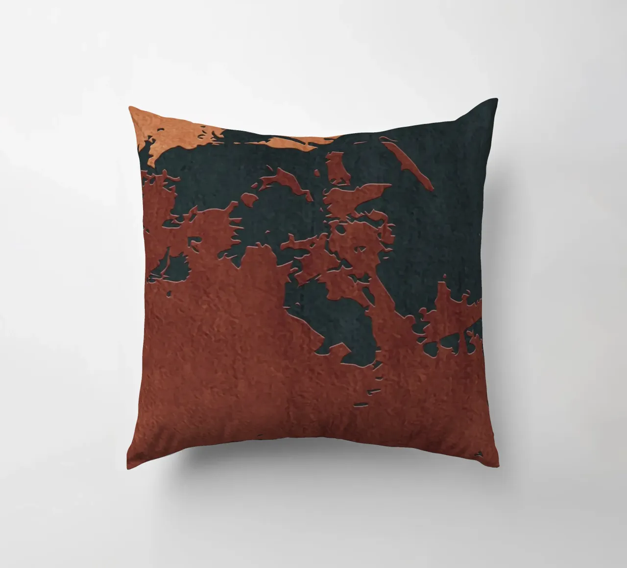 red and black abstract texture cuscino da vintageshop