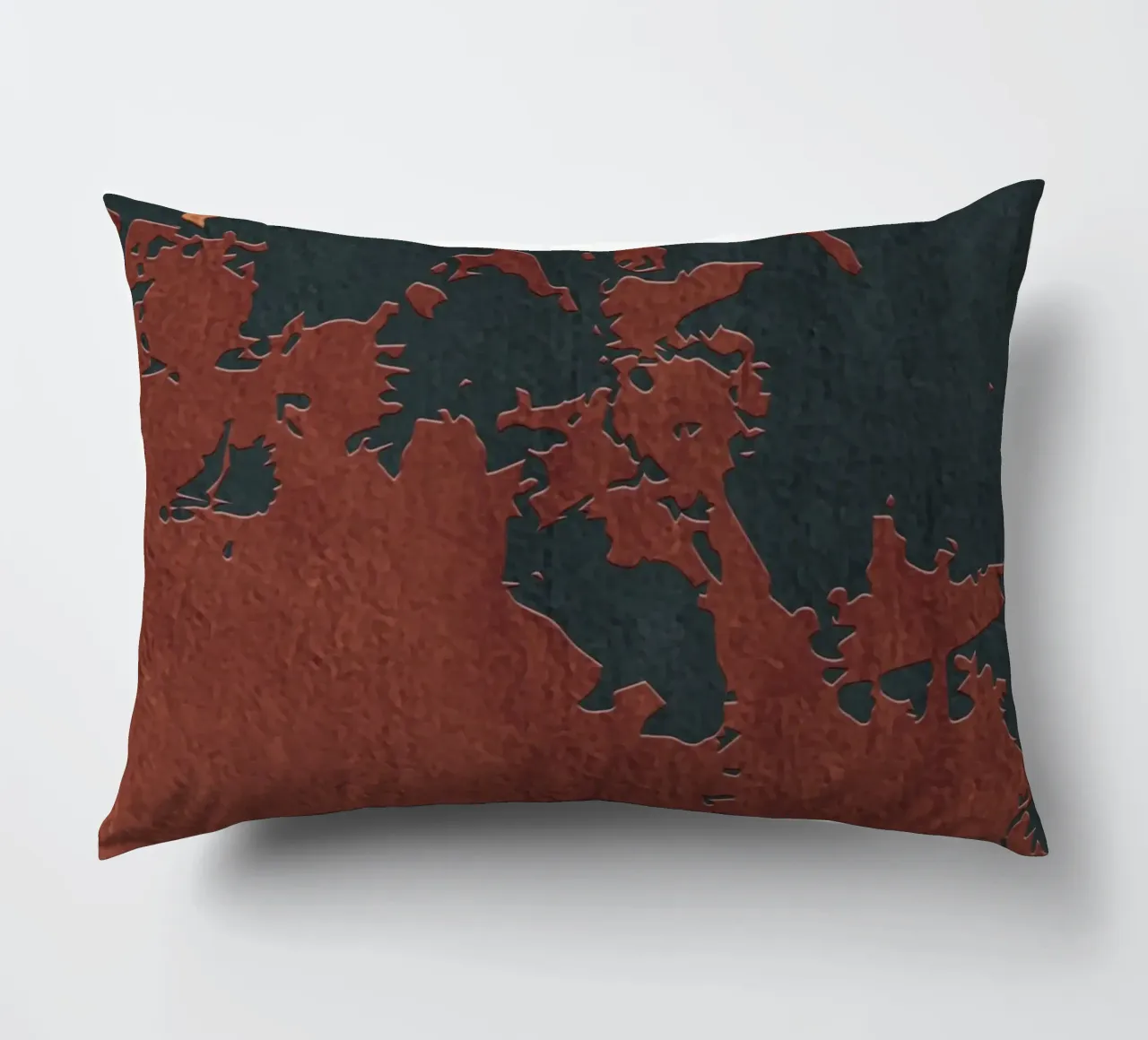 red and black abstract texture cuscino da vintageshop