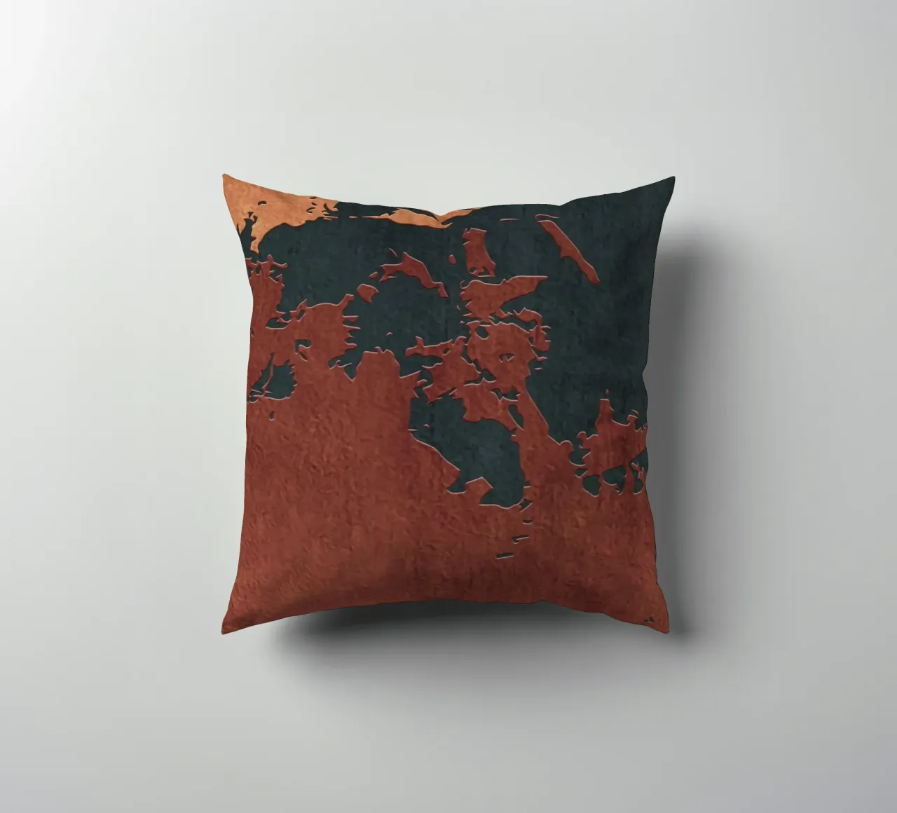 red and black abstract texture cuscino da vintageshop