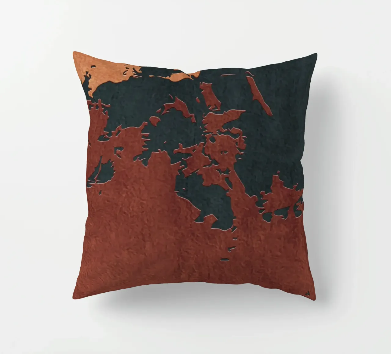 red and black abstract texture cuscino da vintageshop