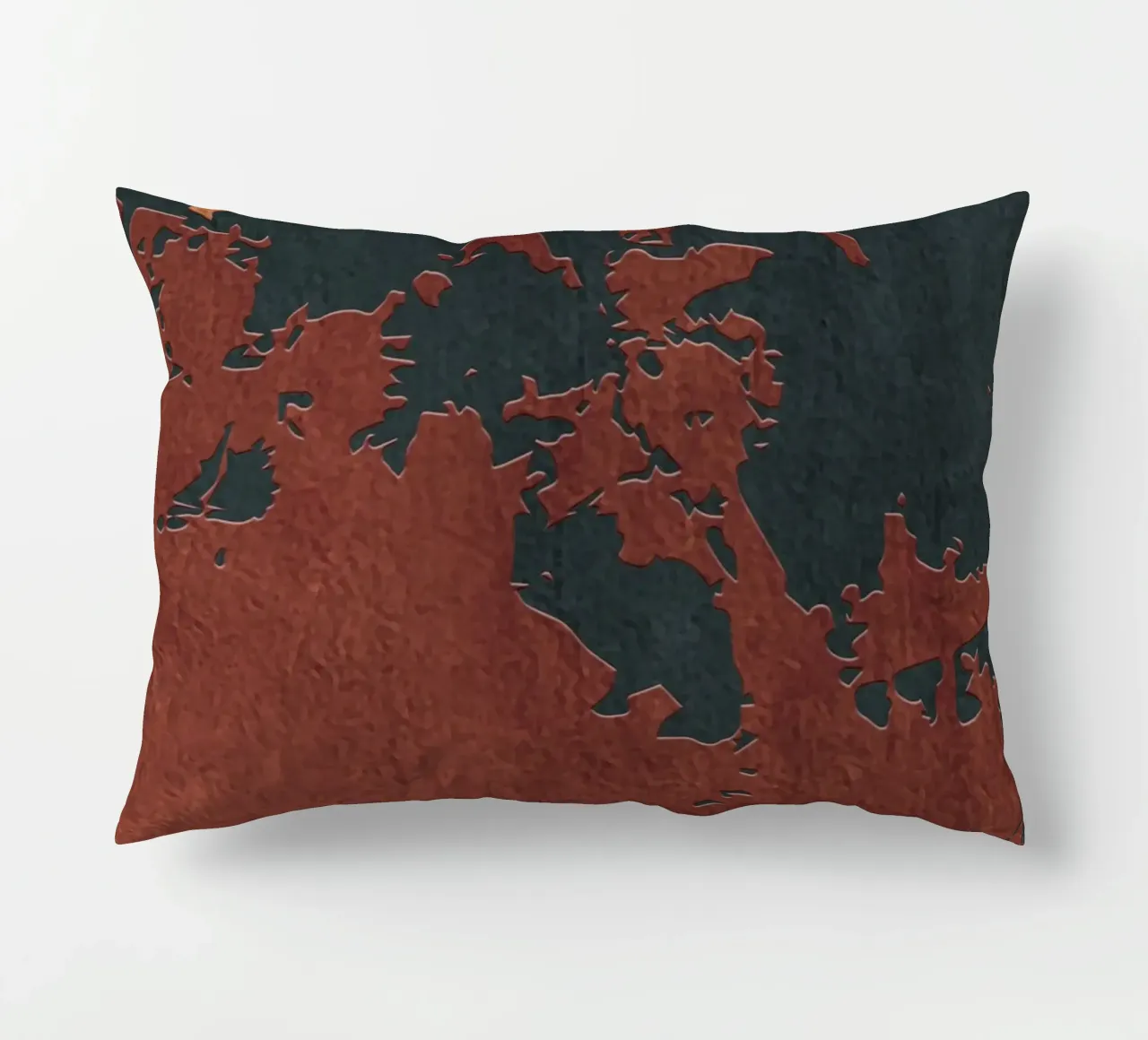 red and black abstract texture cuscino da vintageshop