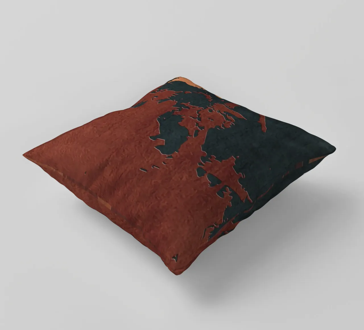 red and black abstract texture cuscino da vintageshop