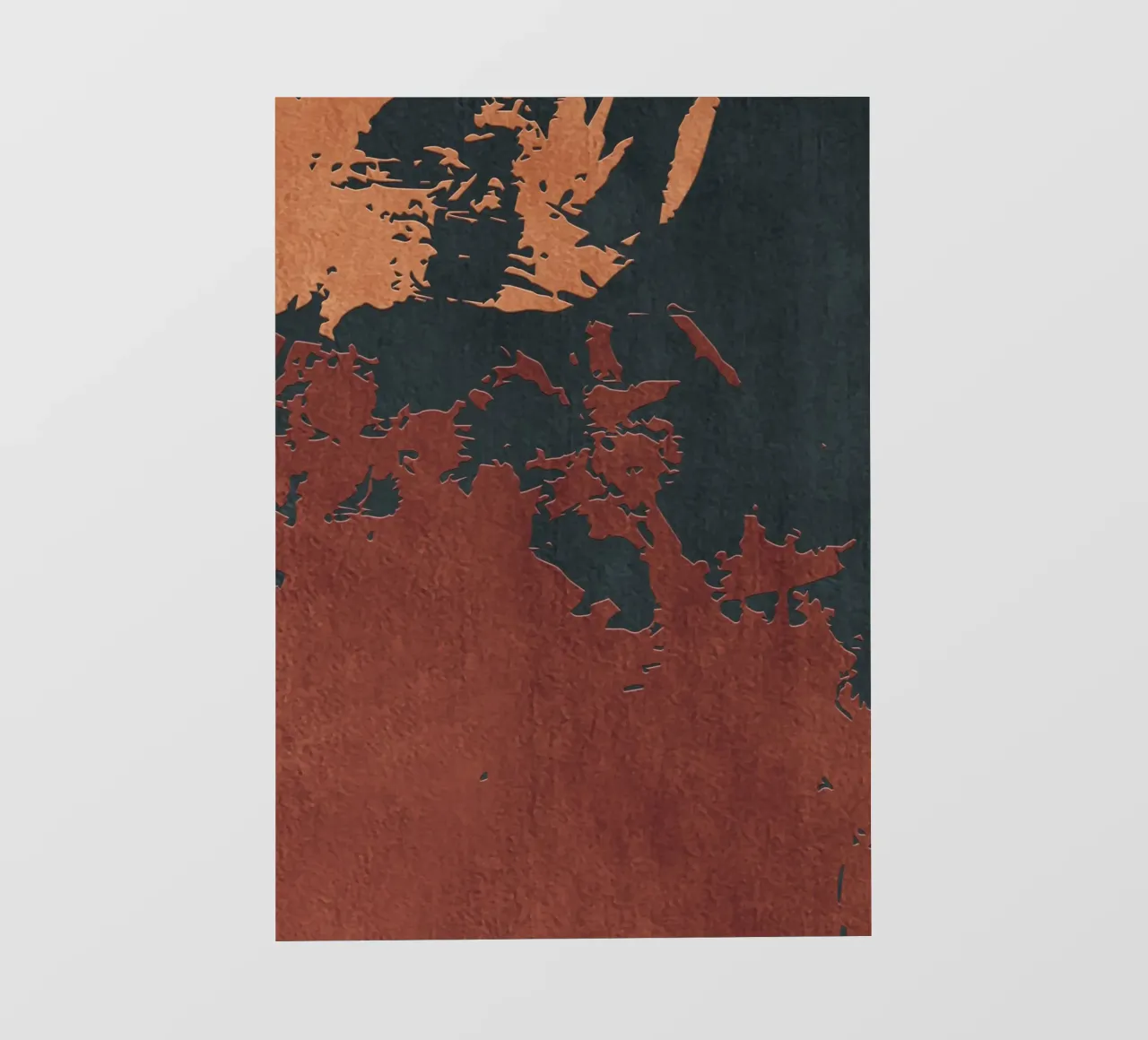 red and black abstract texture telo in pvc da vintageshop