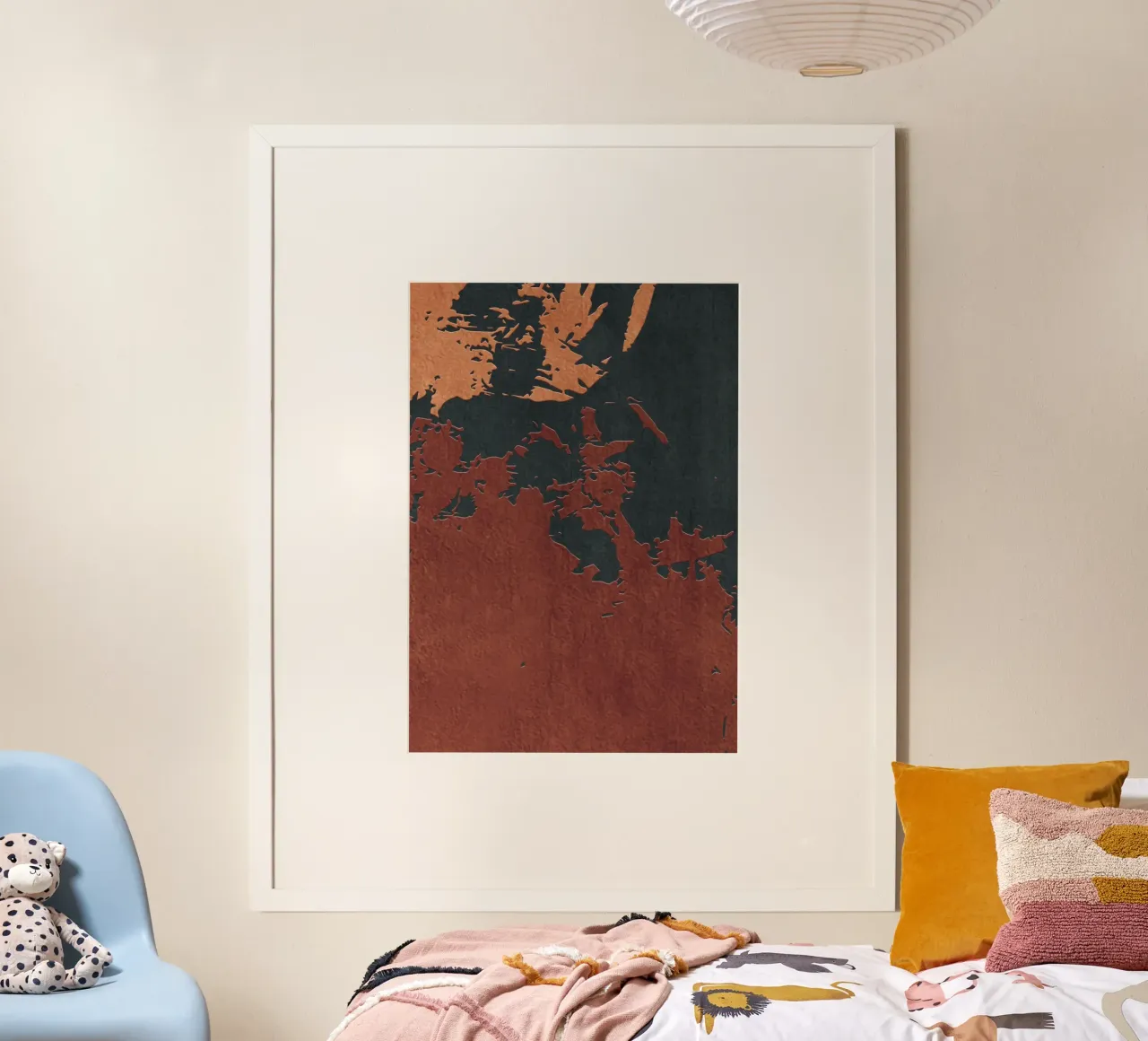 red and black abstract texture carta hahnemühle da vintageshop