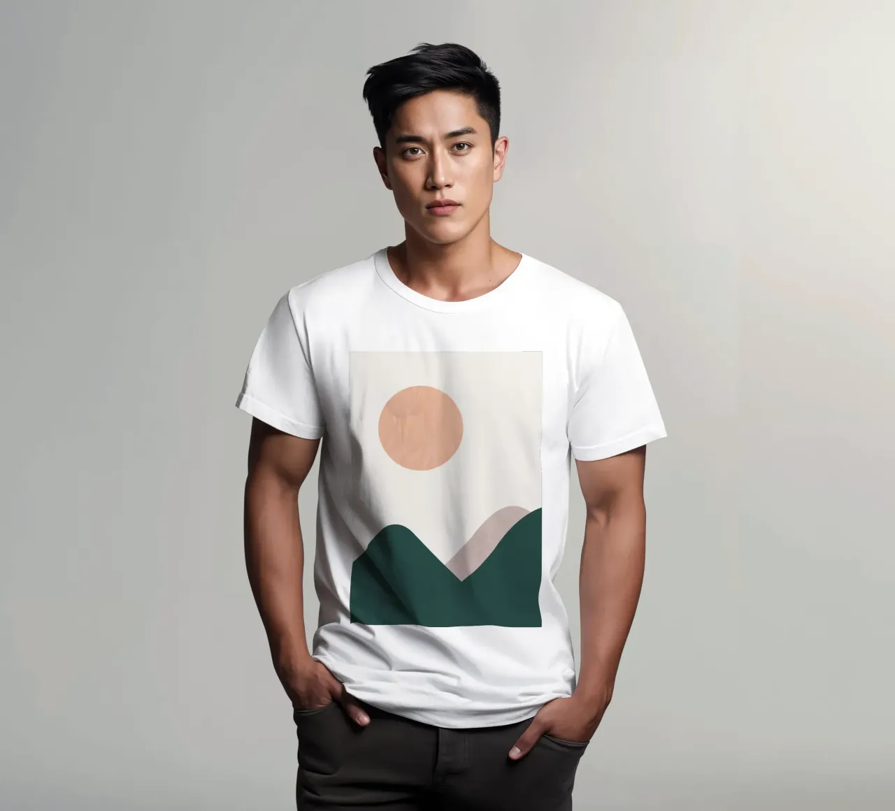 Pink Moon t-shirt by Rose Beck Art