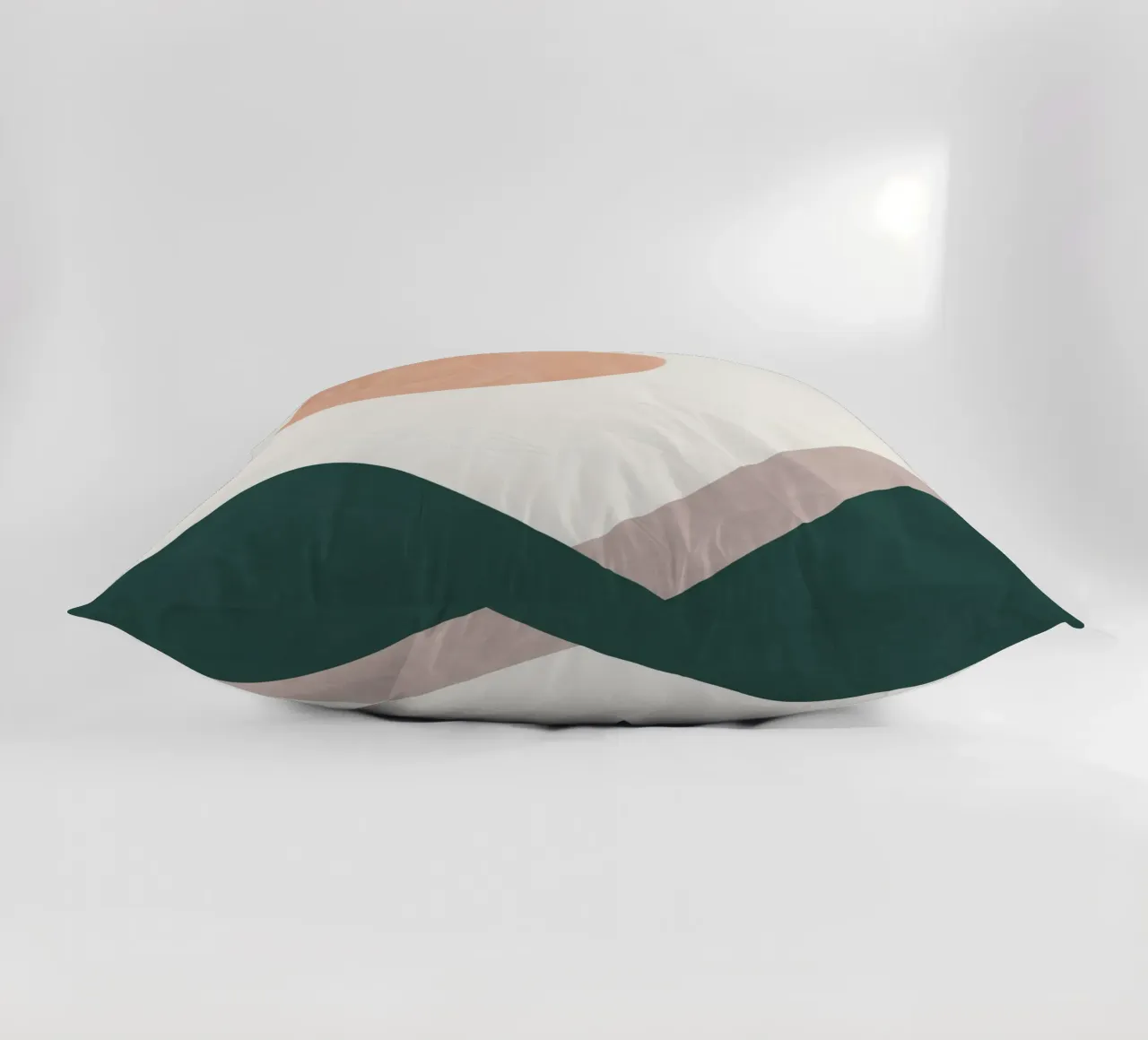 Pink Moon decorative cushion by Rose Beck Art