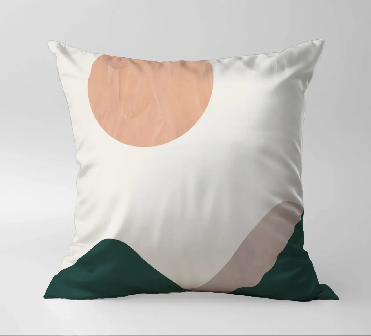 Pink Moon decorative cushion by Rose Beck Art