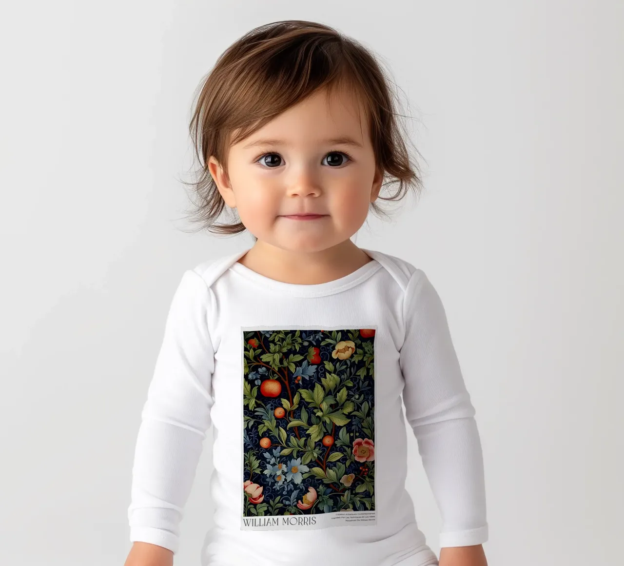 Frutta e fiori Botanico scuro body neonato maniche lunghe da Turner Kyle